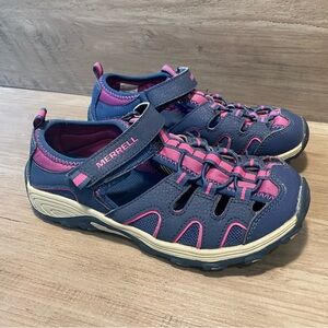Merrell Hydro H2O Hiker Sandals Berry Purple Shoes Big Girls Sz 3M Very Good!